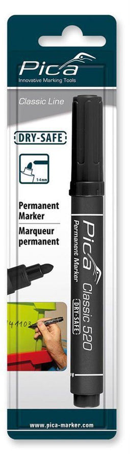 Pica 520/46 - Permanent Marker - Waterbestendig - Zwart