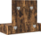 vidaXL - Wandhangende - Kaptafel - Gerookt - Eiken - 83x40x70 - cm