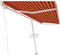 vidaXL - Luifel - vrijstaand - handmatig - uittrekbaar - 500x300 - cm - oranje - bruin