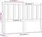 vidaXL - Hoofdbord - 156x4x100 - cm - massief - grenenhout - grijs
