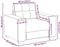 vidaXL Fauteuil - 100x78x80 cm - stof - donkergrijs