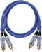 Oehlbach BEAT! INTERLINK Blue - Audio-cinchkabel 0.5m - Coaxiale opbouw - Blauw