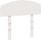 vidaXL - Hoofdbord - 75 cm - massief grenenhout - wit