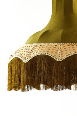 Light & Living Hanglamp Mizia - Velvet en webbing - 40cm - Groen