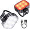 Inlustro LED Fietslamp Set - Voor- en Achterlicht - USB-C Oplaadbaar - Waterdicht - 7,5 x 3,2 cm