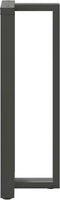 vidaXL - Bartafelpoten - 2 - st - T-vormig - 50x35x(110-111) - cm - staal - antraciet