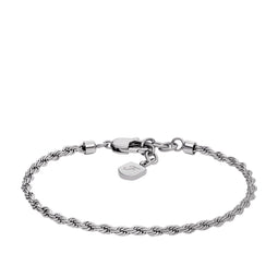 Fossil - Schakelarmband - Roestvrij staal - Zilverkleurig (22 cm)