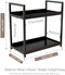 Ceruzo Aanrechtorganizer - Badkamerorganizer - Stevig Metaal Kunststof - Zwart - 30x17x30 cm