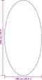 vidaXL - Vloerkleed - 'HUARTE'Beige - 100x200 - cm - Ovaal
