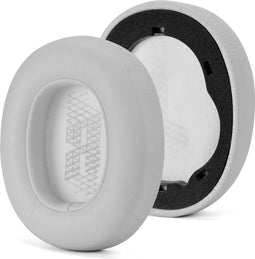 Oorkussens Geschikt Voor JBL Live 650BT NC / 660 NC - 2 Stuks - Zacht Schuim - Eiwitleer - Grijs