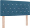 vidaXL - Hoofdbord - met - Kristallen - Knop - Ge - tufted - Donkerblauw - 90 - cm - Fluweel