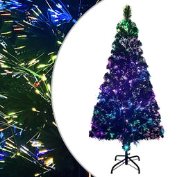 vidaXL - Kunstkerstboom - met - standaard - 120 - cm - glasvezel - groen
