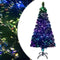 vidaXL - Kunstkerstboom - met - standaard - 120 - cm - glasvezel - groen