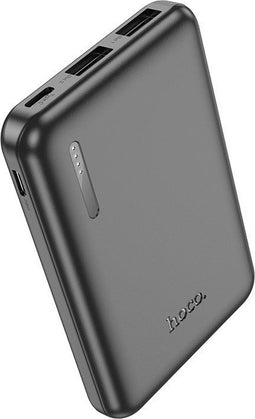 Hoco - Power Bank Journey (J115) - 2x USB, Type-C, Micro-USB with LED for Battery Check, 5000mAh - Black
