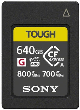 Sony CEA-G Series - CFexpress Type A - 640GB - Leessnelheid 800 MB/s Schrijfsnelheid 700 MB/s