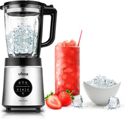 Ufesa Rock Crystal - Blender 1800W - 1,75L glazen kan - Ice-Crush functie