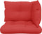 vidaXL - Palletkussens - 3 - st - stof - rood