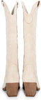 POSH by Poelman JILL - Dames Laarzen - Cowboy stijl - Licht Beige - Maat 37