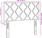 vidaXL - Hoofdbord - met - Diamantblok - Design - Roze - 100 - cm - Velours