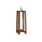 Kaarshouder Home ESPRIT Natuurlijk Kristal Mangohout 27 x 27 x 54 cm