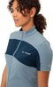 Vaude Matera FZ Tricot fietsshirt korte mouwen blauw dames
