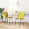 vidaXL - Eetkamerstoelen - 2 - st - fluweel - geel