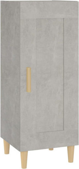 vidaXL - Dressoir - 34,5x34x90 - cm - bewerkt - hout - betongrijs