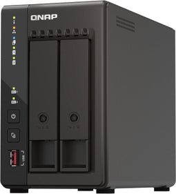 QNAP TS-253E - NAS - 2x 2.5"/3.5" bays - Zwart