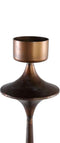 PTMD Danica Kandelaar - H74 x Ø19,5 cm - Metaal - Koper