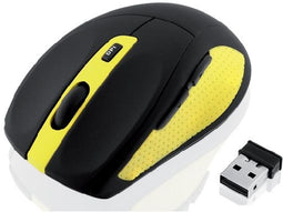 iBox BEE2 PRO - Draadloze Muis - 1600 DPI - Zwart Geel