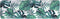 vidaXL - Palletkussen - 120x40x12 - cm - stof - bladpatroon