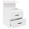 Nachtkastjes 2 st met 2 lades 40x36,5x62 cm wit