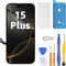 Display for iPhone 15 Plus LCD 6.7 Inch FHD Touch Screen Touch Screen Digitizer Frame Assembly Repai