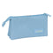 Pennenetui met 3 vakken El Ganso Cerulean Blauw 22 x 12 x 3 cm