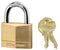 MasterLock Hangslot - Massief Messing - 4-pins cilinder - 4 stuks