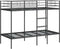 vidaXL - Stapelbed - zonder - matras - 100x190 - cm - staal - zwart
