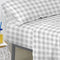 Verstelbaar onderlaken HappyFriday Basic Kids Grijs 90 x 200 x 32 cm Vichy