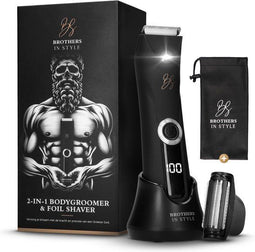 Brothers in Style® Bodygroomer 2.0 - Body Trimmer Heren - SkinSafe™ Technologie - Zwart