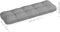 vidaXL - Palletkussen - 120x40x12 - cm - stof - grijs