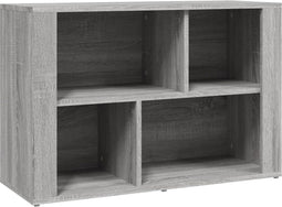 vidaXL - Dressoir - 80x30x54 - cm - bewerkt - hout - grijs - sonoma - eikenkleurig