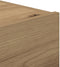 vidaXL - Nachtkastje - met - LED-verlichting - Artisan - Eiken - 45x40x55 - cm