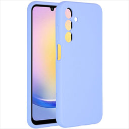 Accezz Samsung Galaxy A25 (5G) - Liquid Silicone Backcover - Schokabsorberend - Paars