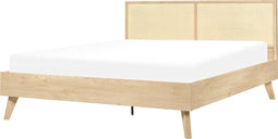 MONPAZIER - Tweepersoonsbed - Lichthout - 160 x 200 cm - Populierhout