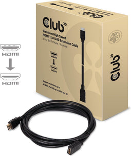 Club3D CAC-1321 - HDMI Verlengkabel - 3 m - 4K UHD - Zwart