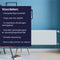 Plieger Compact Paneelradiator Type 22 - Vlak - 1264 Watt - Wit - 60 x 80 cm