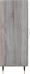 vidaXL - Dressoir - 34,5x34x90 - cm - bewerkt - hout - grijs - sonoma - eikenkleurig