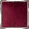 Kussen Jill - Rood - 45 x 45 cm - Velvet - Fluweel