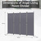 Angel Living Kamerscherm 4-Panelen - Stabiele Roomdivider - Inkijkbescherming Staal - 224x165 cm
