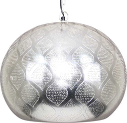 Safaary - Oosterse Hanglamp Houda Zilver Ø 46 x 40cm