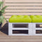 vidaXL - Palletkussen - 60x60x12 - cm - stof - heldergroen